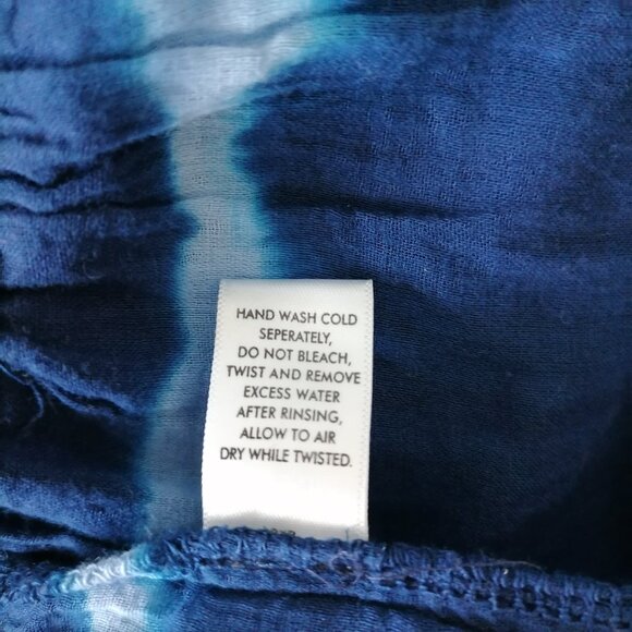 Cato Womens Blue Elastic Waist Witchy Tie Dye Pull On Flare Skirt Size 22/24W - Picture 7 of 7